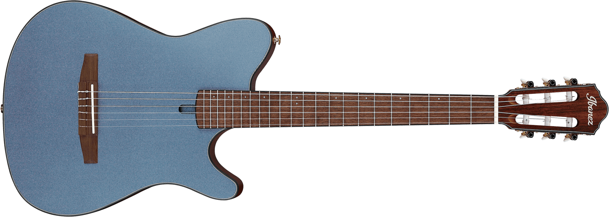 Ibanez Frh10n Ibf Hybrid Cw Epicea Sapele Wal - Indigo Blue Metallic Flat - Guitare Classique Format 4/4 - Main picture