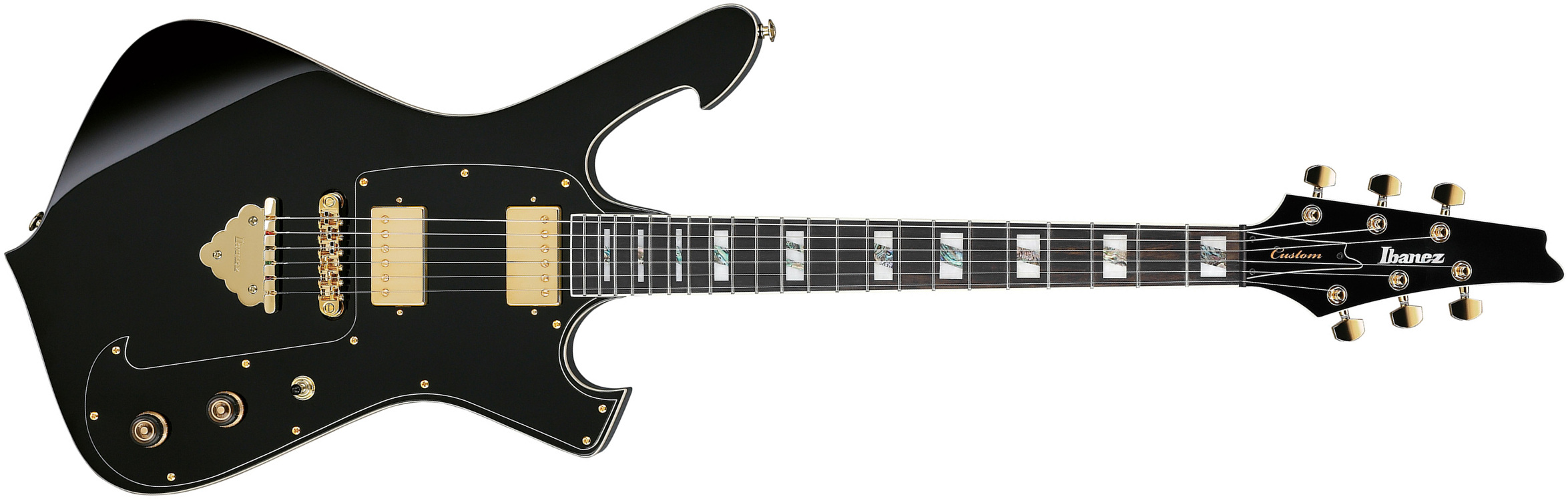 Ibanez Paul Gilbert Frm350 Bk Signature 2h Ht Eb - Black - Guitare Électrique Signature - Main picture