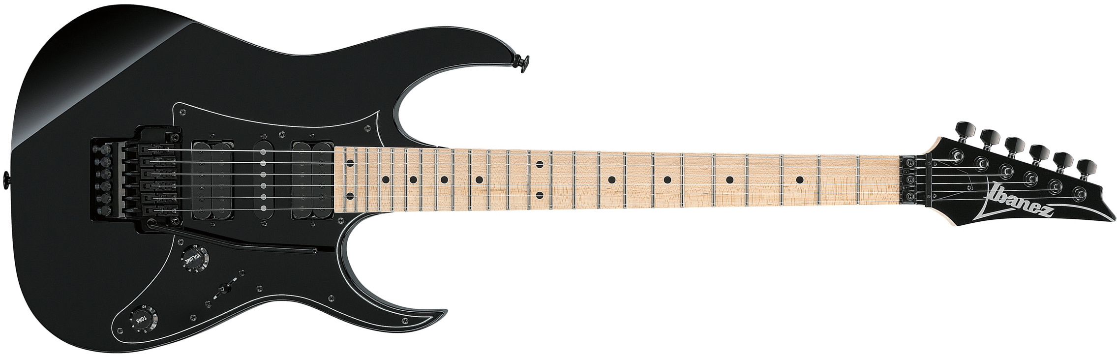 Ibanez Rg550 Bk Genesis Jap Hsh Fr Mn - Black - Guitare Électrique Forme Str - Main picture