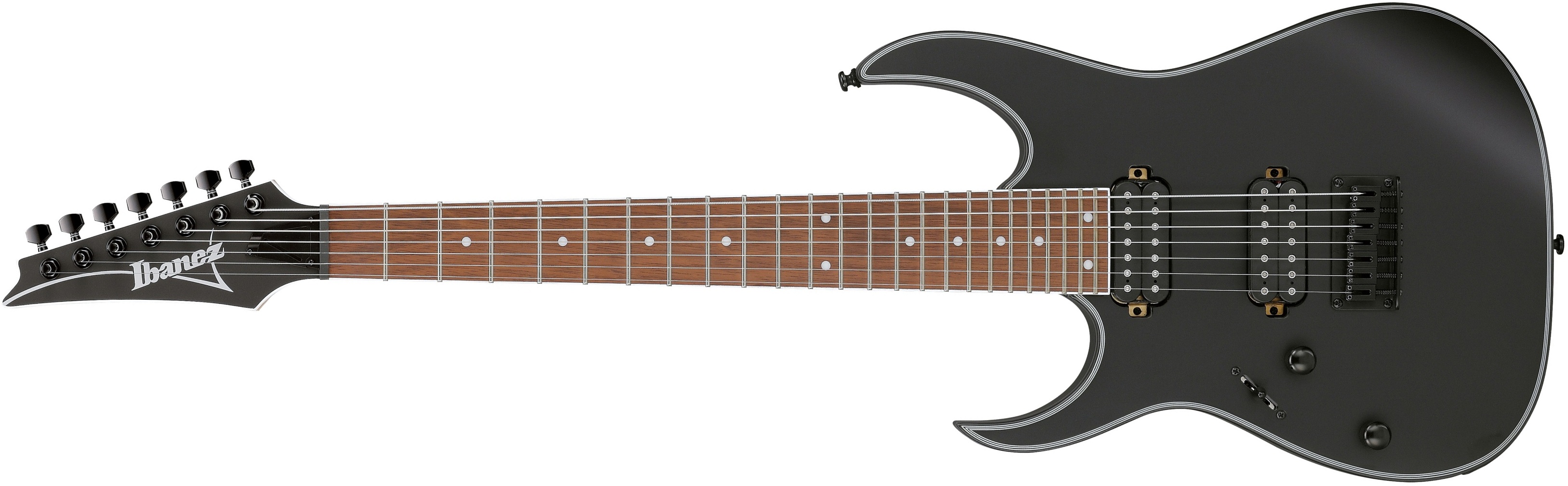 Ibanez Rg7421exlbkf Gaucher Ht Hh Ja - Black Flat - Guitare Électrique Forme Str - Main picture