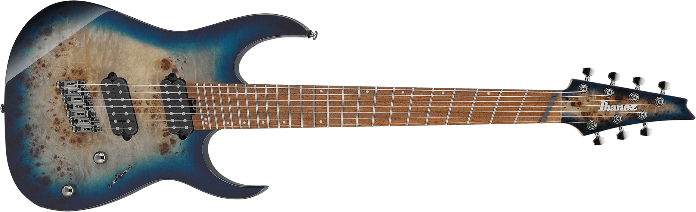 Ibanez Rgms7pb Cbs Standard 7c Multiscale 2h Ht Jat - Cosmic Blue Starburst - Guitare Électrique Forme Str - Main picture