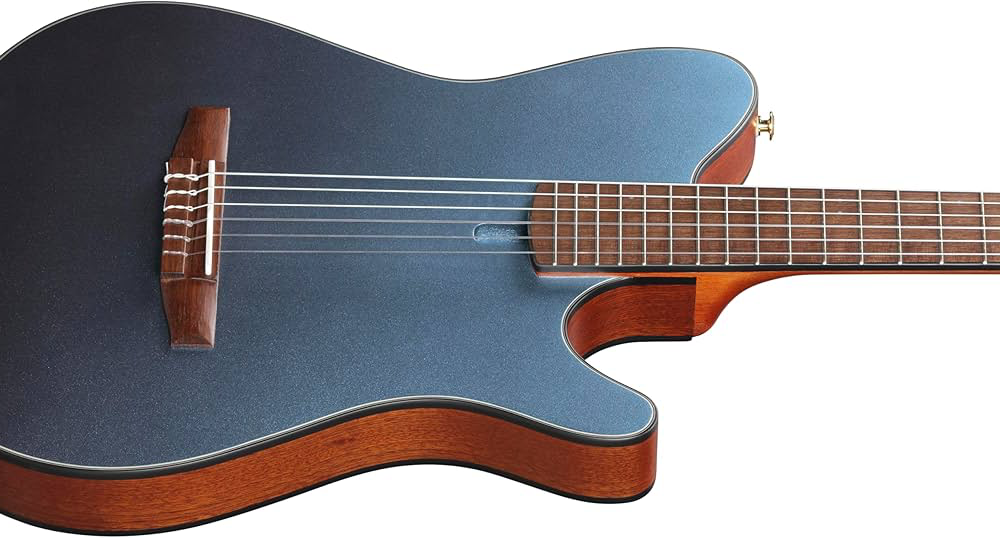 Ibanez Frh10n Ibf Hybrid Cw Epicea Sapele Wal - Indigo Blue Metallic Flat - Guitare Classique Format 4/4 - Variation 2