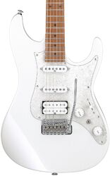 Guitare électrique forme str Ibanez AZ2204 Prestige - pearl white