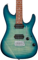 AZ24S1 Standard - Transparent Turquoise Burst