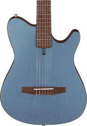 Guitare classique format 4/4 Ibanez FRH10N IBF - Indigo Blue Metallic Flat