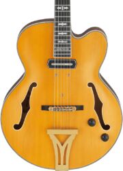 Guitare électrique 3/4 caisse & jazz Ibanez Pat Metheny PM3C NAL - Natural amber low gloss