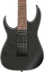 Guitare électrique forme str Ibanez RG7421EX Standard - Black flat