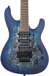 Guitare électrique forme str Ibanez S770 CZM Standard - Cosmic blue frozen matte