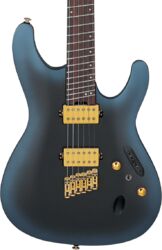 Guitare électrique multi-scale Ibanez Axe Design Lab SML721 MAM - Midnight Arctic Ocean Matte