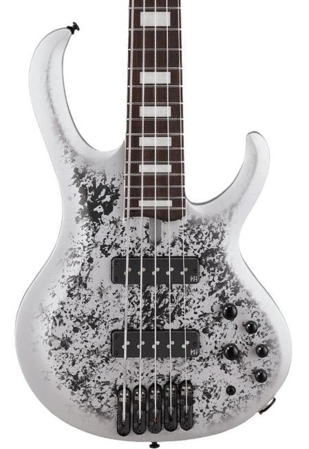 Basse électrique solid body Ibanez BTB25TH5 SLM Standard - Silver Blizzard Matte