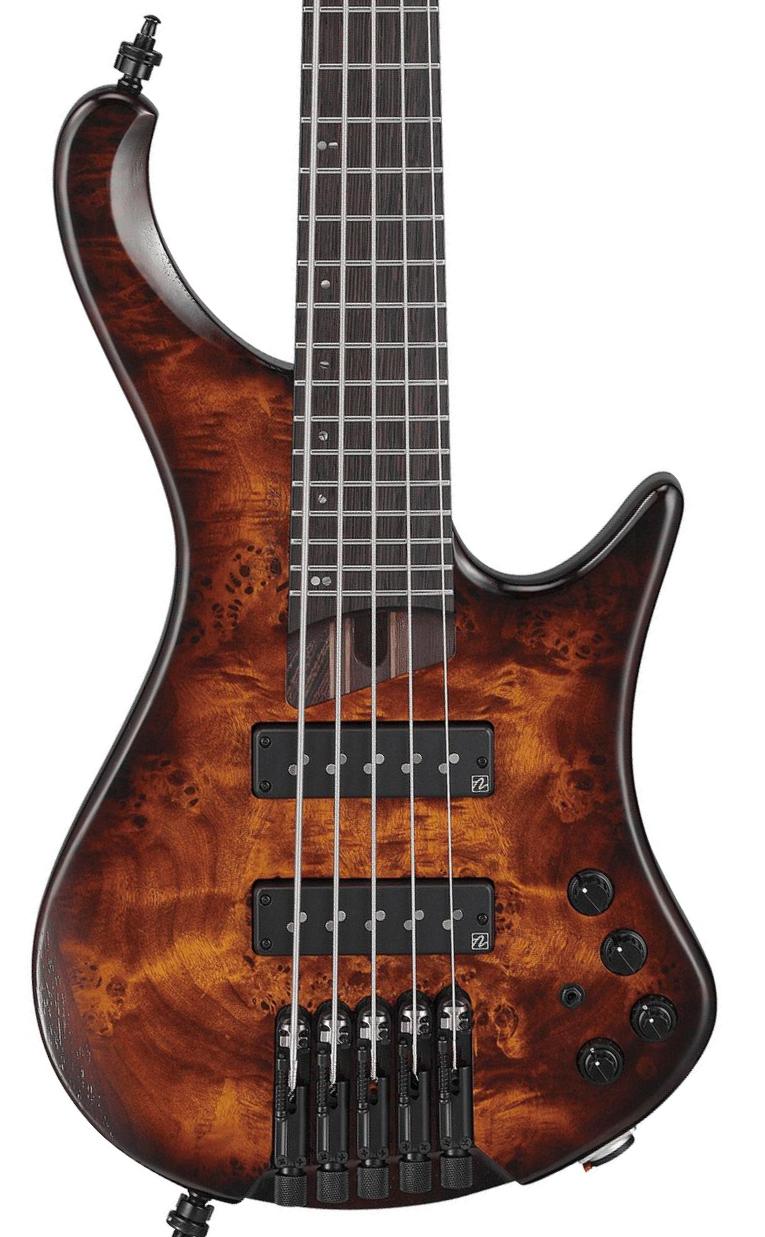 Basse électrique voyage Ibanez EHB1505S DEL Workshop 5-String - Dragon eye burst low gloss