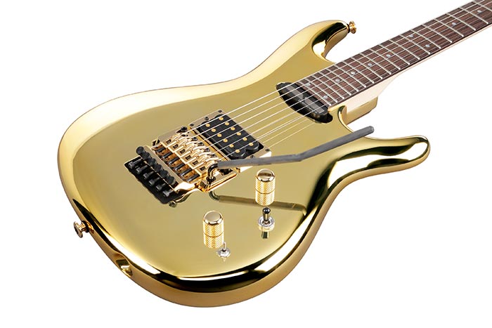 Ibanez Joe Satriani Js1gd Jap Signature 1h Sustainiac Fr Rw - Gold - Guitare Électrique Forme Str - Variation 2