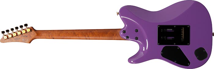 Ibanez Lari Basilio Lb1 Vl Jap Signature Hss Trem Mn - Violet - Guitare Électrique Forme Tel - Variation 1