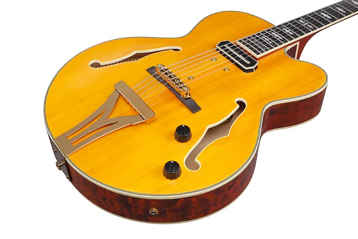 Ibanez Pat Metheny Pm3c Nal Signature 1s Ht Eb - Natural Amber Low Gloss - Guitare Électrique 3/4 Caisse & Jazz - Variation 2