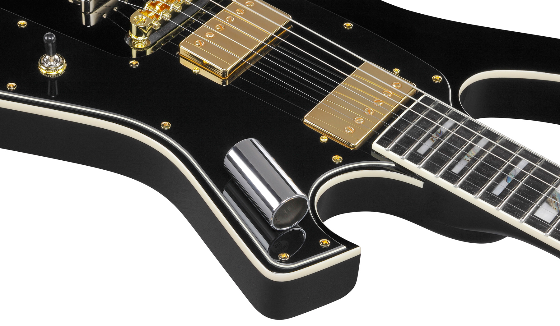 Ibanez Paul Gilbert Frm350 Bk Signature 2h Ht Eb - Black - Guitare Électrique Signature - Variation 3