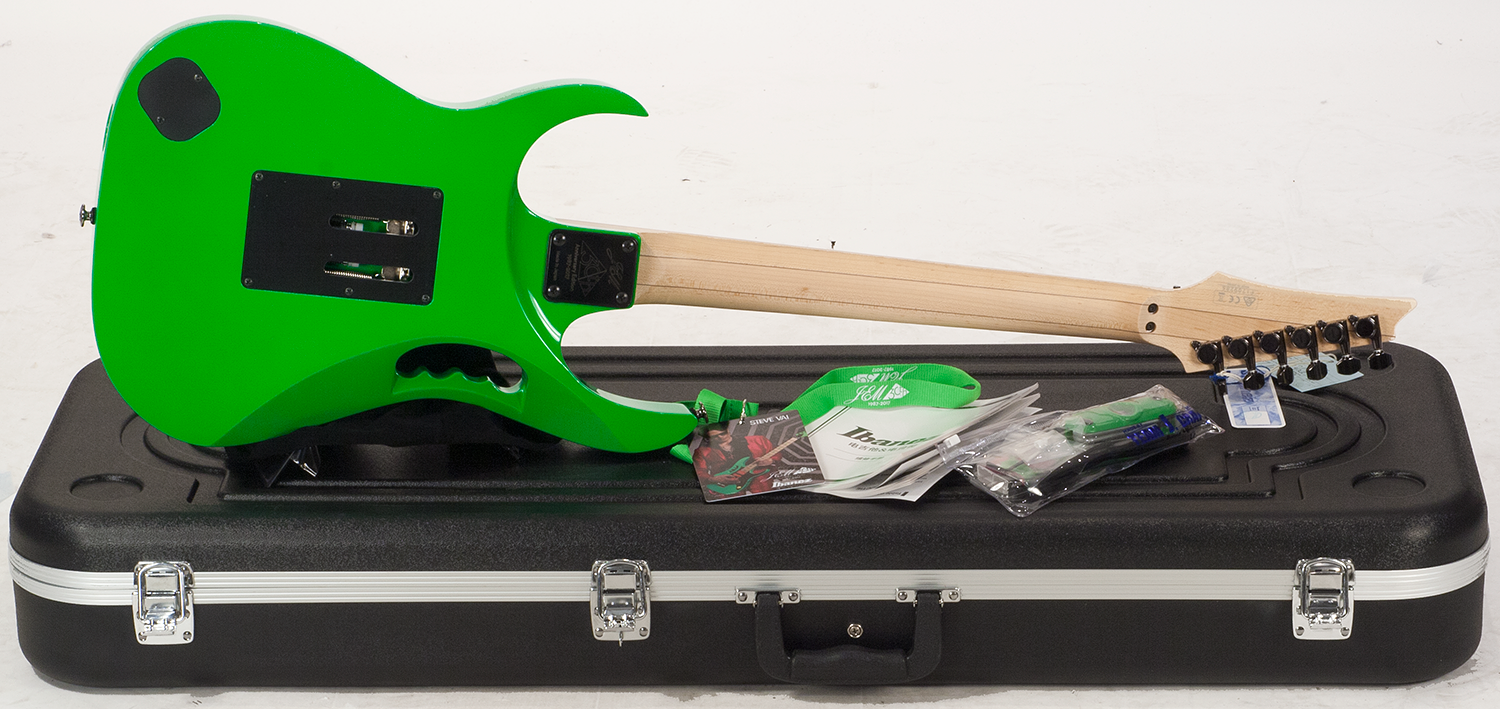 Ibanez Steve Vai Jem777 Lng Japon Signature Hsh Dimarzio Fr - Loch Ness Green - Guitare Électrique Forme Str - Variation 3