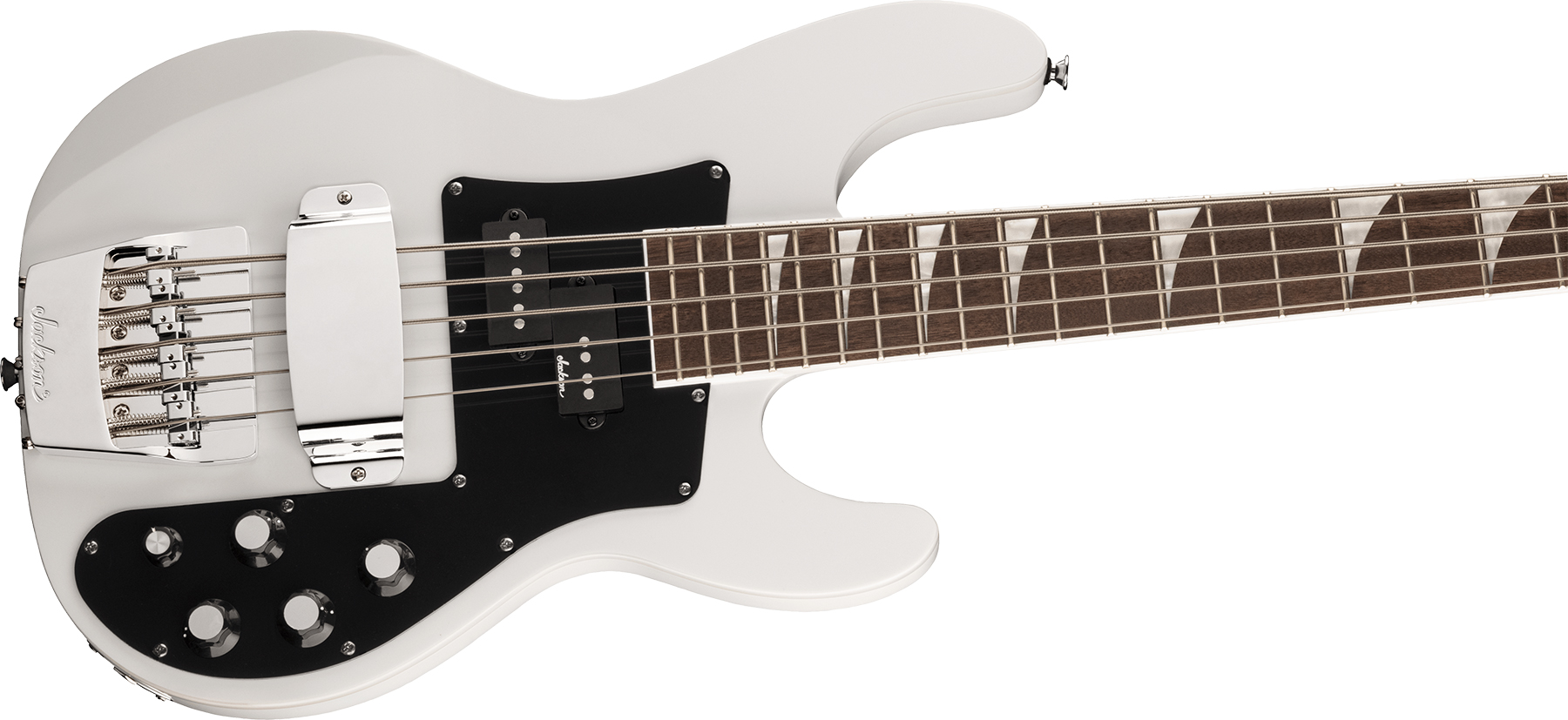 Jackson Concert Bass Cbxnt Dx Iv Active Lau - Snow White - Basse Électrique Solid Body - Variation 2