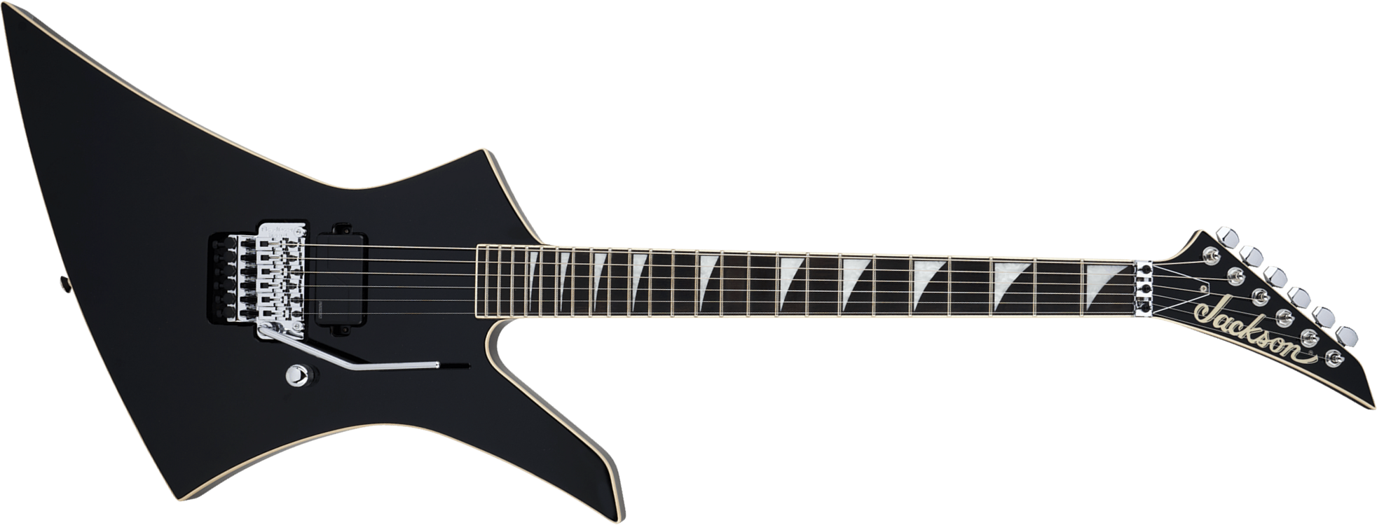 Jackson Kelly Ke1a Pro Plus Pure Metal Ltd 1h Fishman Fluence Modern Fr Eb - Gloss Black - Guitare Électrique MÉtal - Main picture