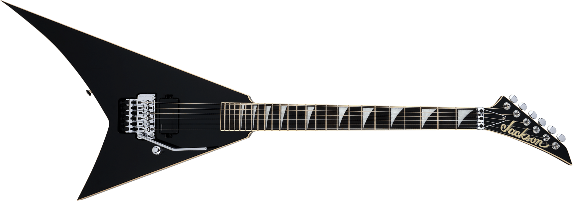 Jackson Rhoads Rr1a Pro Plus Pure Metal 1h Fishman Fluence Modern Fr Eb - Gloss Black - Guitare Électrique MÉtal - Main picture