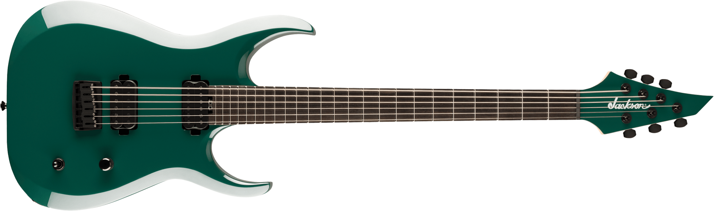 Jackson Roman  Ibramkhalilov Mdk Ht6 Baryton Pro Signature 2h Ht Eb - Emerald Green - Guitare Électrique Baryton - Main picture