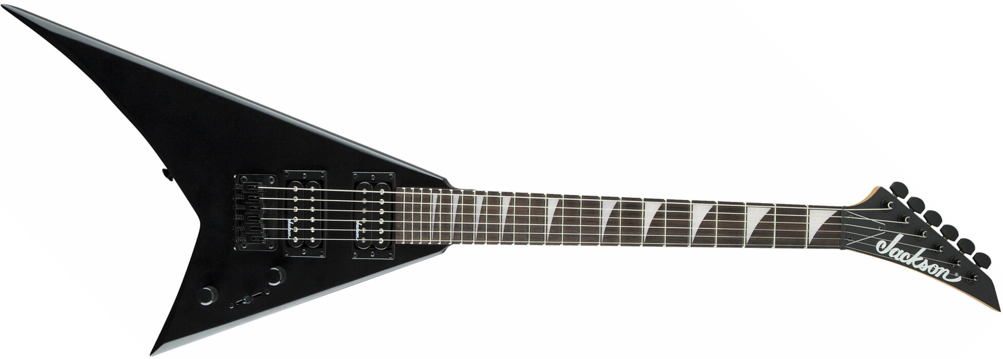 Jackson Rr Minion Js1x Rhoads Diapason Court Hh Ht Ama - Satin Black - Guitare Électrique Enfant - Main picture