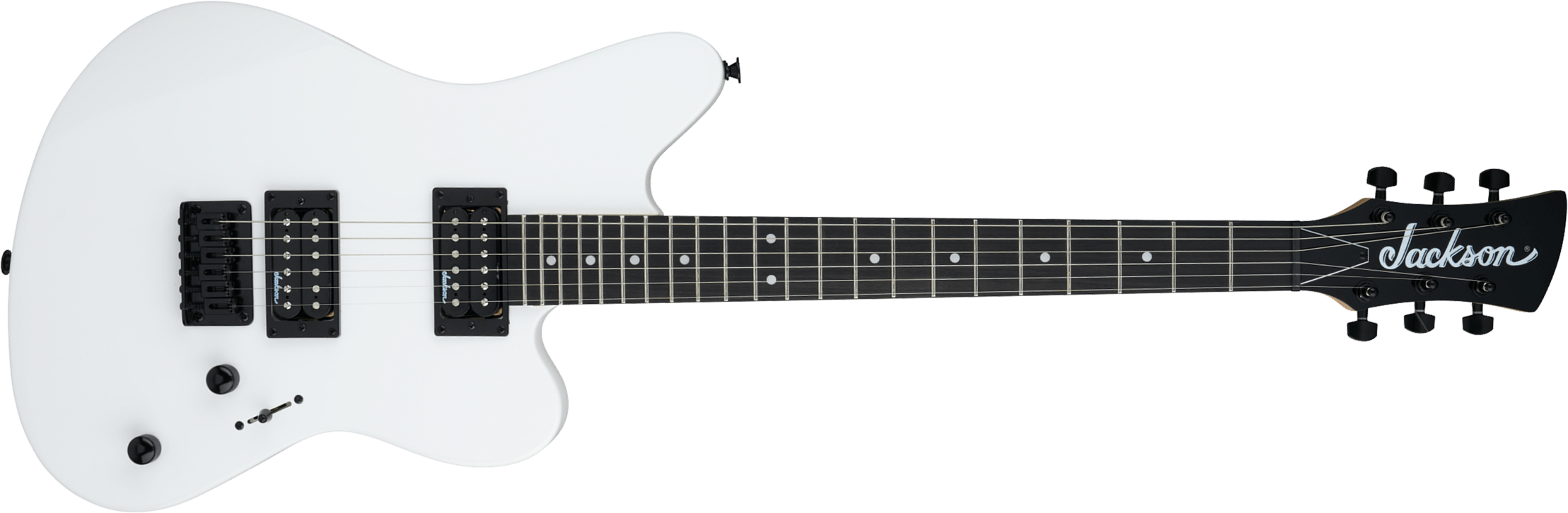 Jackson Surfcaster Js22 Ht 2h Ama - Snow White - Guitare Électrique RÉtro Rock - Main picture