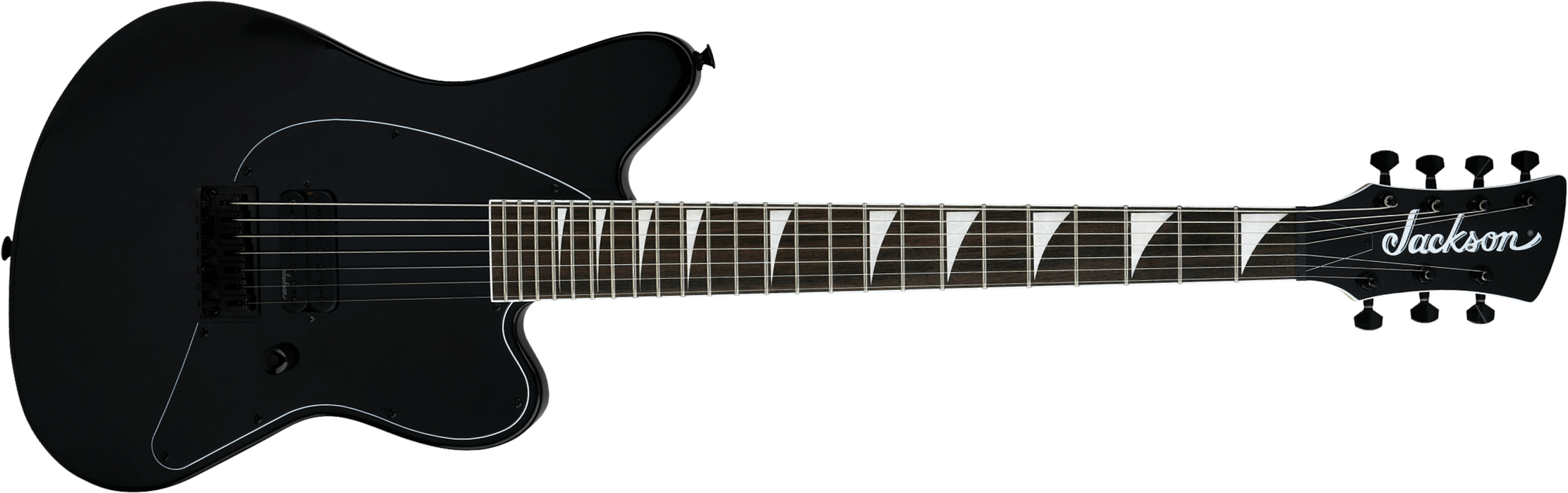 Jackson Surfcaster Sc Ht7 7c Baryton 1h Lau - Metallic Black - Guitare Électrique Baryton - Main picture