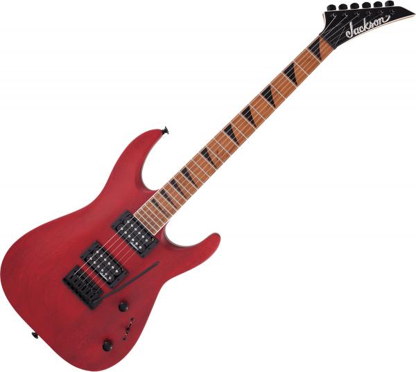 Jackson Dinky Arch Top JS24 DKAM - red stain Str shape electric