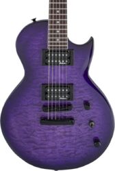 Guitare électrique single cut Jackson Monarkh SC JS22Q - Transparent Purple Burst