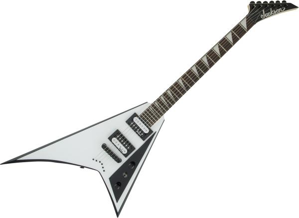 Jackson Rhoads JS32T - white with black bevels Metal electric guitar