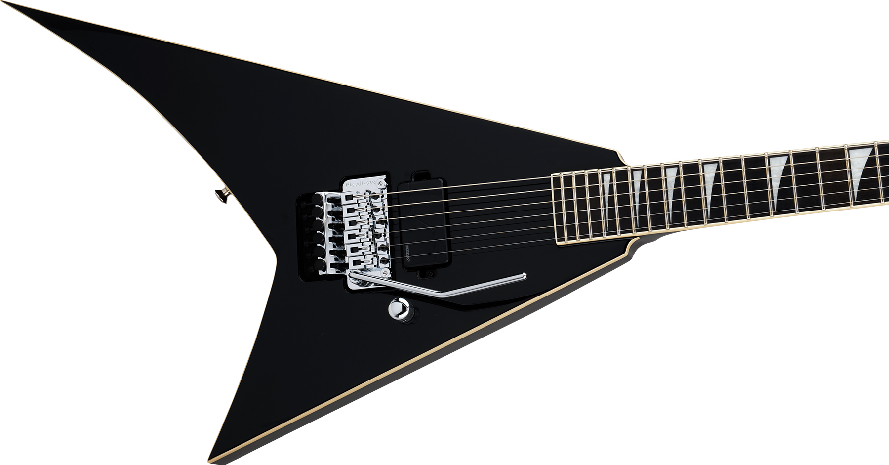 Jackson Rhoads Rr1a Pro Plus Pure Metal 1h Fishman Fluence Modern Fr Eb - Gloss Black - Guitare Électrique MÉtal - Variation 2