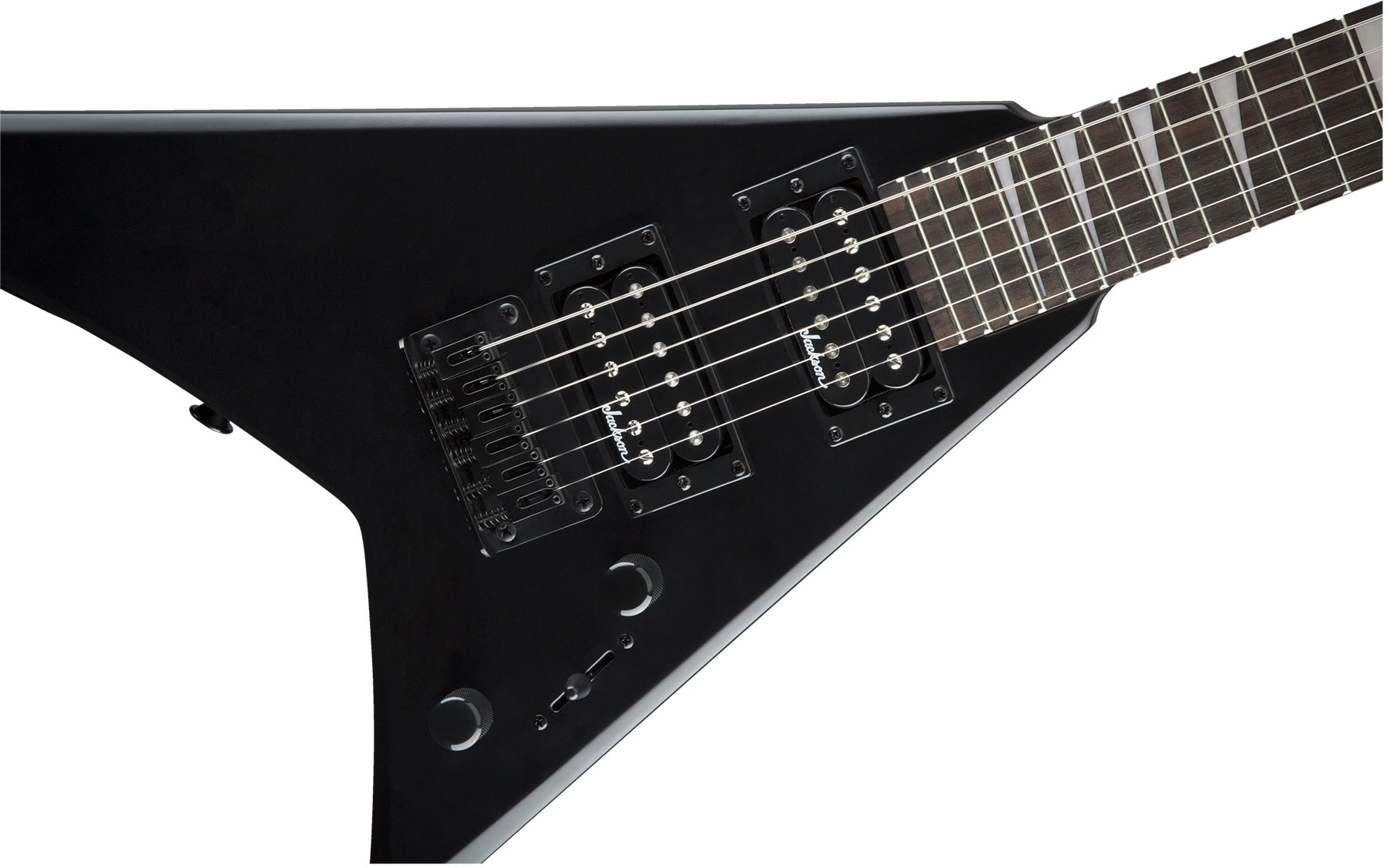 Jackson Rr Minion Js1x Rhoads Diapason Court Hh Ht Ama - Satin Black - Guitare Électrique Enfant - Variation 3