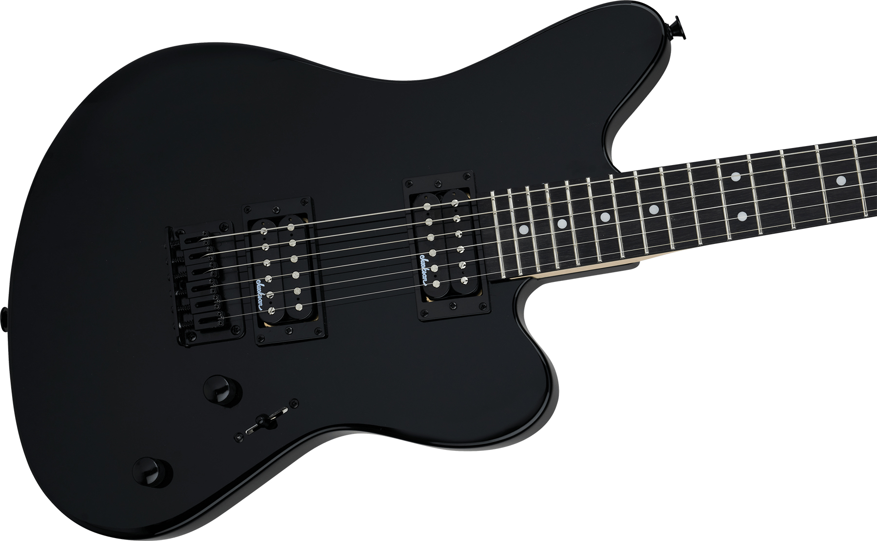 Jackson Surfcaster Js22 Ht 2h Ama - Gloss Black - Guitare Électrique RÉtro Rock - Variation 2