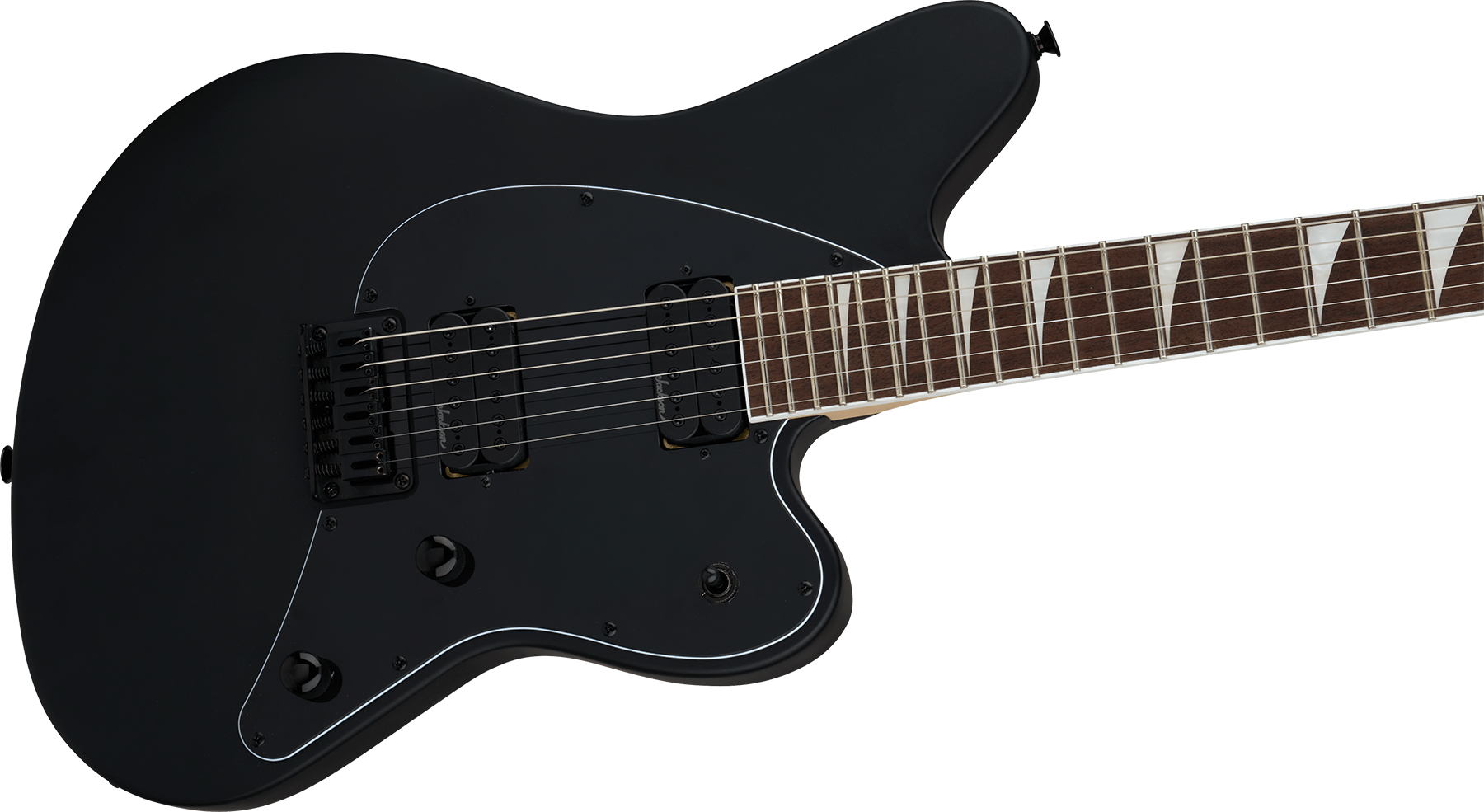 Jackson Surfcaster Sc Ht6 Ht 2h Lau - Satin Black - Guitare Électrique RÉtro Rock - Variation 2