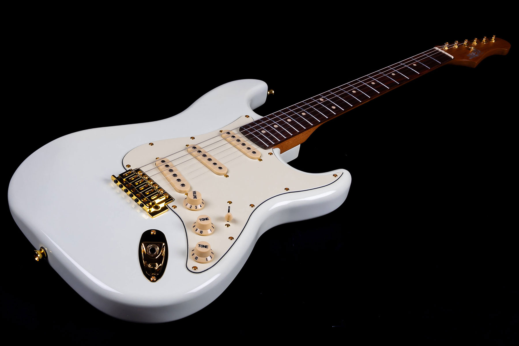 Jet Guitars Js-380 Ow G 3s Trem Rw - Olympic White - Guitare Électrique Forme Str - Variation 2