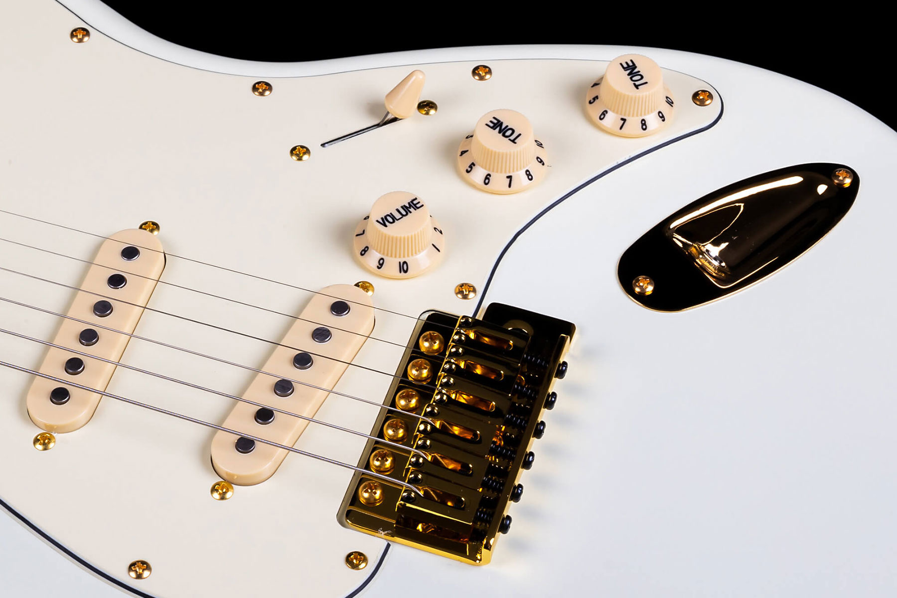 Jet Guitars Js-380 Ow G 3s Trem Rw - Olympic White - Guitare Électrique Forme Str - Variation 3