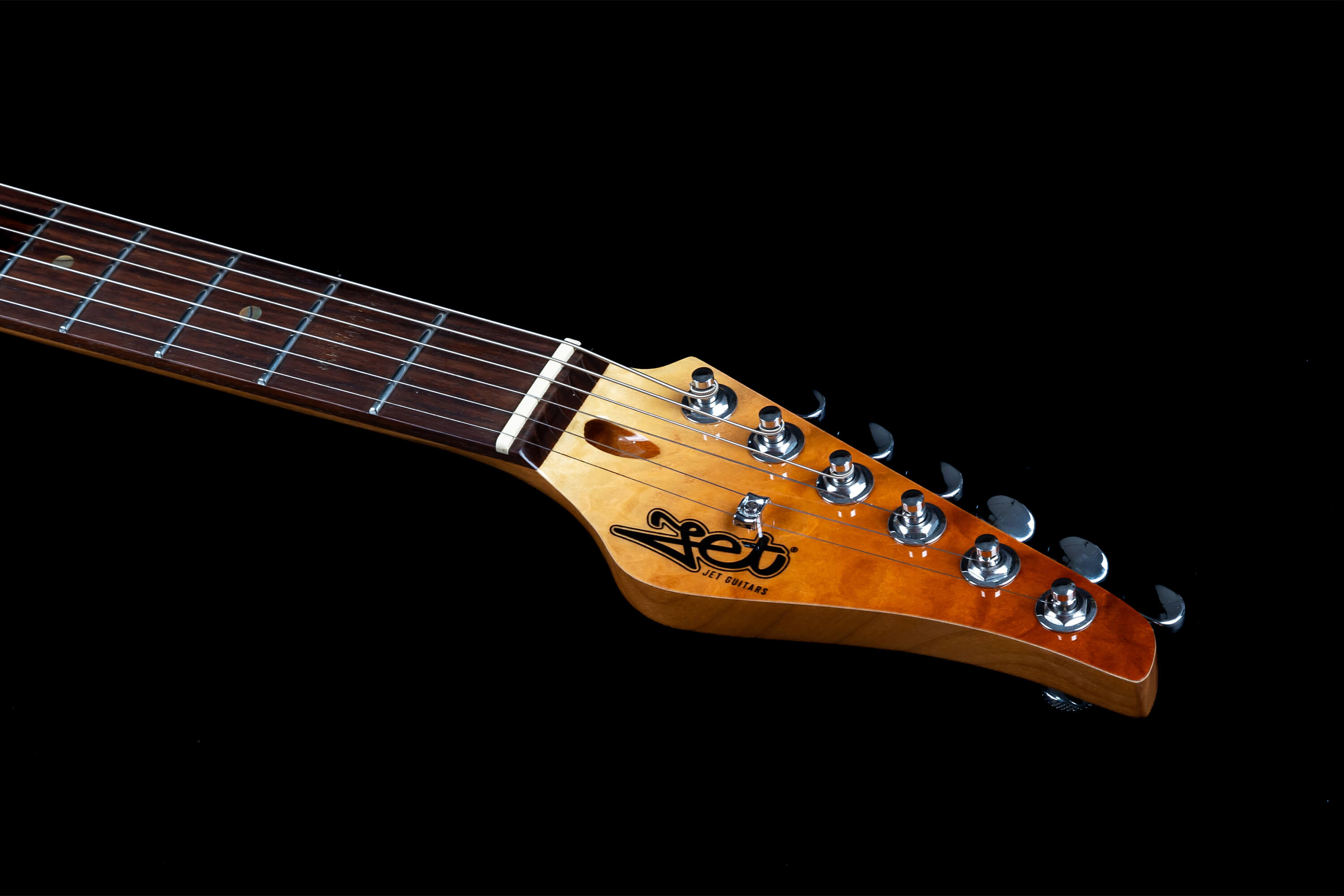 Jet Guitars Js45 Elite Hss Trem Rw - Fireburst Flame - Guitare Électrique Forme Str - Variation 4