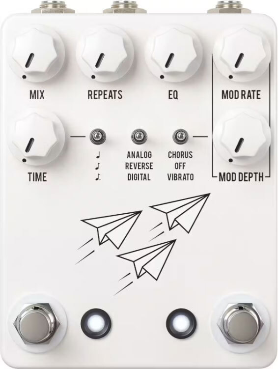 Jhs Flight Delay White - PÉdale Reverb / Delay / Echo - Main picture