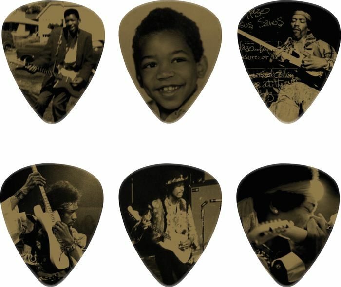 Jim Dunlop Jh-pt10h Lot De 6 Jimi Hendrix West Coast Seattle Boy - MÉdiator & Onglet - Main picture