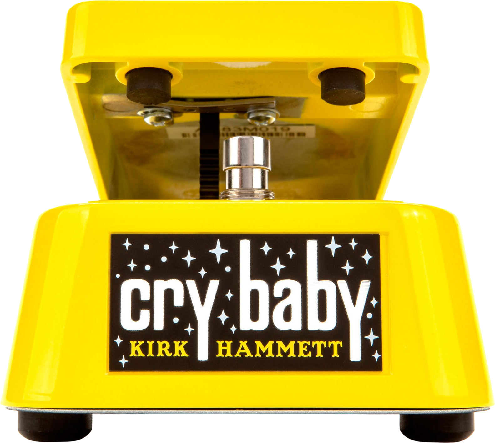 Jim Dunlop Kirk Hammett Cry Baby Wah Kh95y Signature Yellow Sparkle Edition - PÉdale Wah / Filtre - Main picture