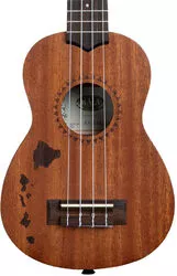 Ukulélé Kala KA-15S-H1 Satin Mahogany Soprano +Bag - hawaiian