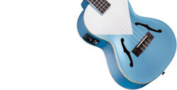 Ukulélé Kala Lake Shore Blue Archtop Tenor Avec Etui - Blue