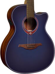 Guitare folk Lag Tramontane T-Blue ACE Ltd - Blue burst