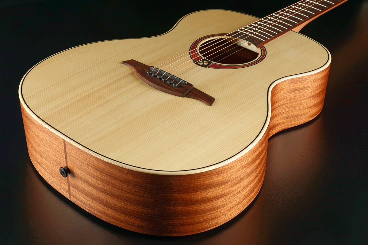 Lag T70a Tramontane Auditorium Epicea Acajou Bro - Naturel - Guitare Acoustique - Variation 4