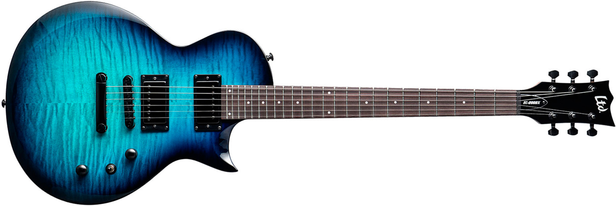 Ltd Ec200dx 2h Ht Rw - Blue Burst - Guitare Électrique Single Cut - Main picture