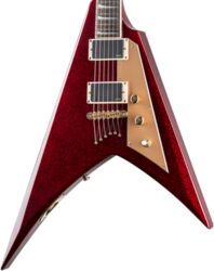 Guitare électrique métal Ltd Kirk Hammett KH-V 602 - Red sparkle