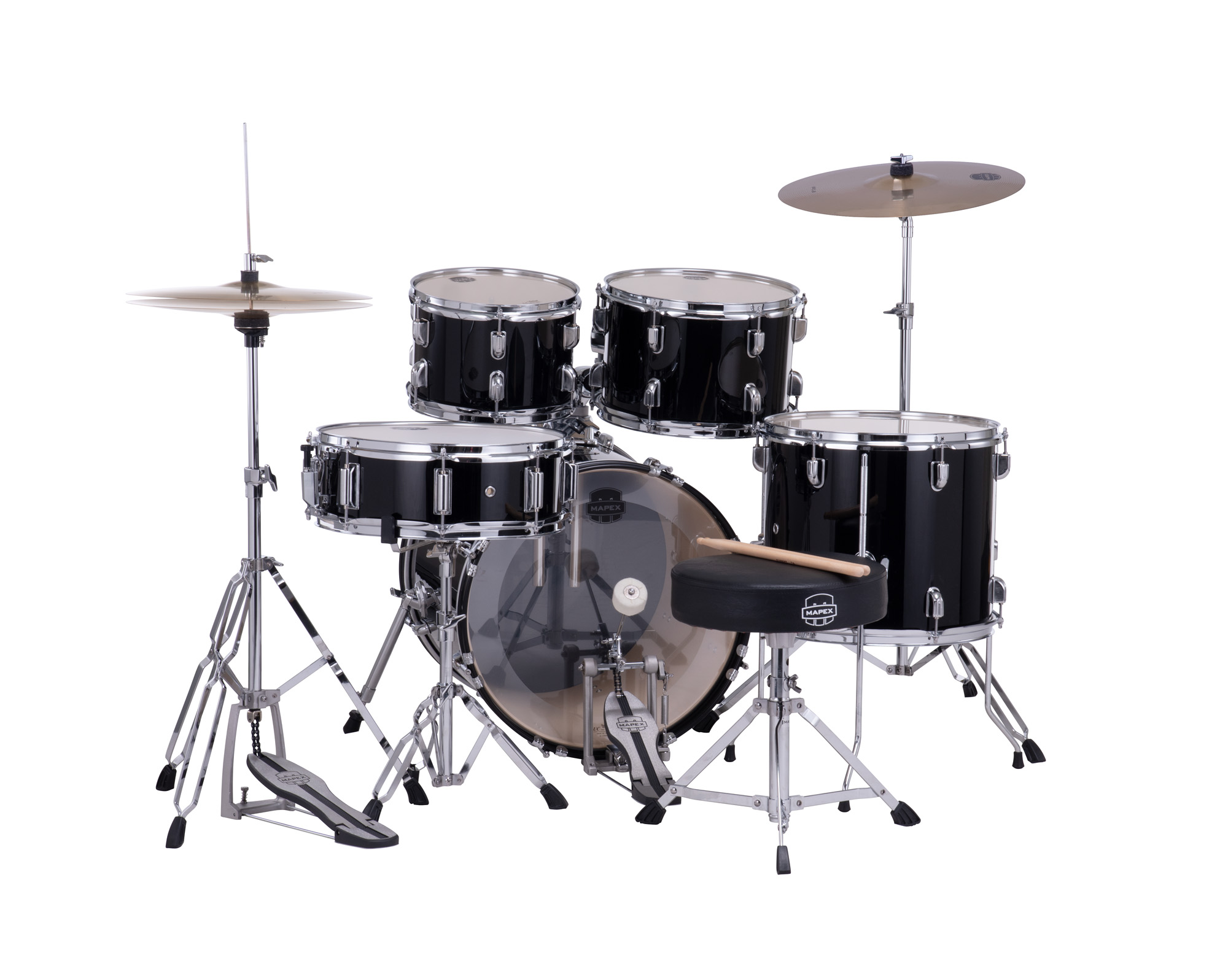 Mapex Comet 18 Jazz Junior Kit - Noir - Batterie Acoustique Junior - Variation 1