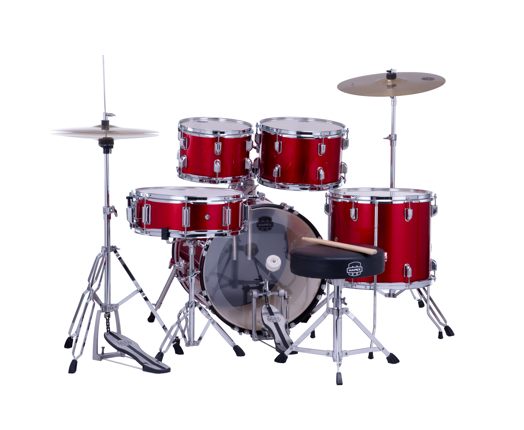 Mapex Comet 18 Jazz Junior Kit - 5 FÛts - Infra Red - Batterie Acoustique Junior - Variation 2