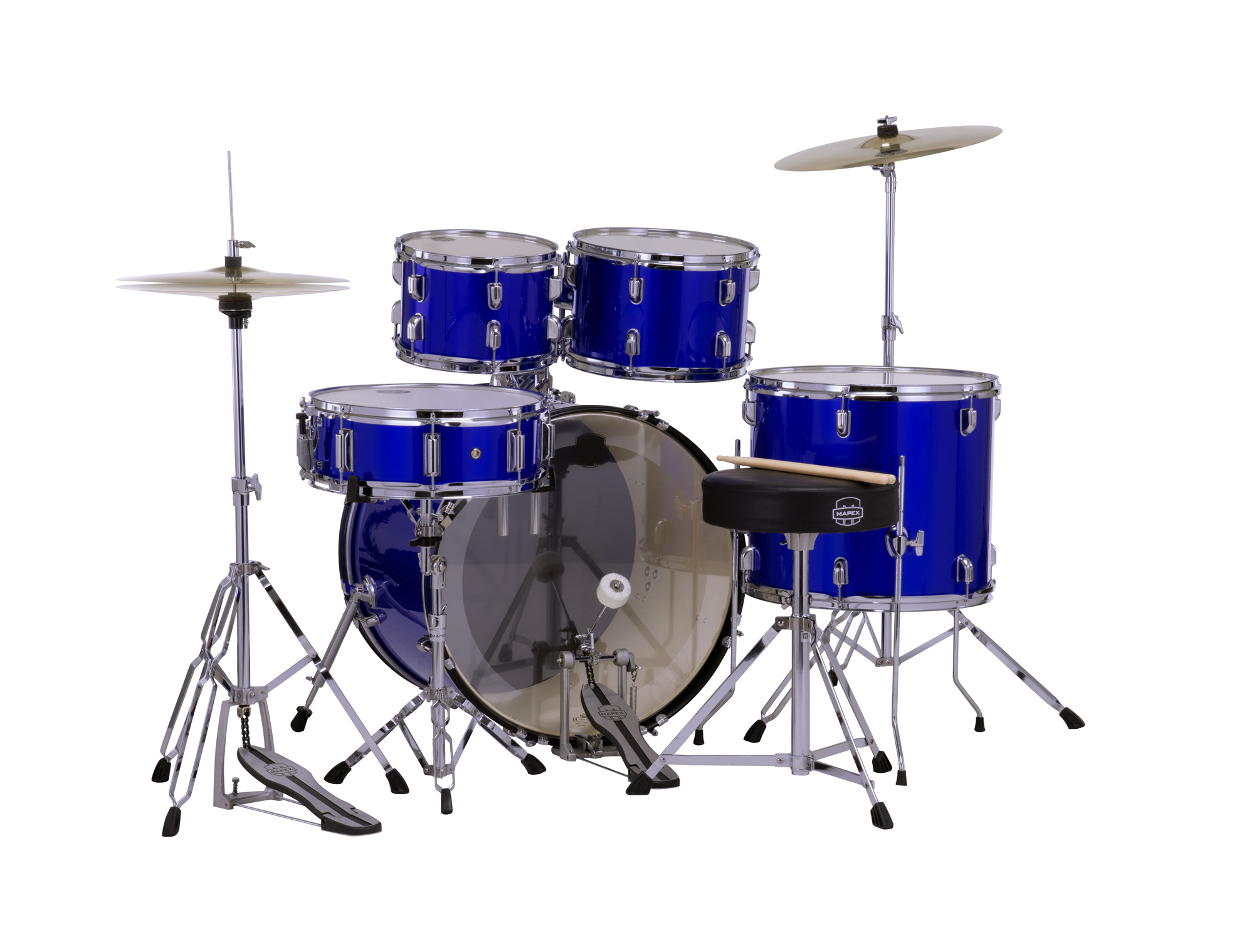 Mapex Comet 22 Stage Kit - Indigo Blue - Batterie Acoustique Stage - Variation 1