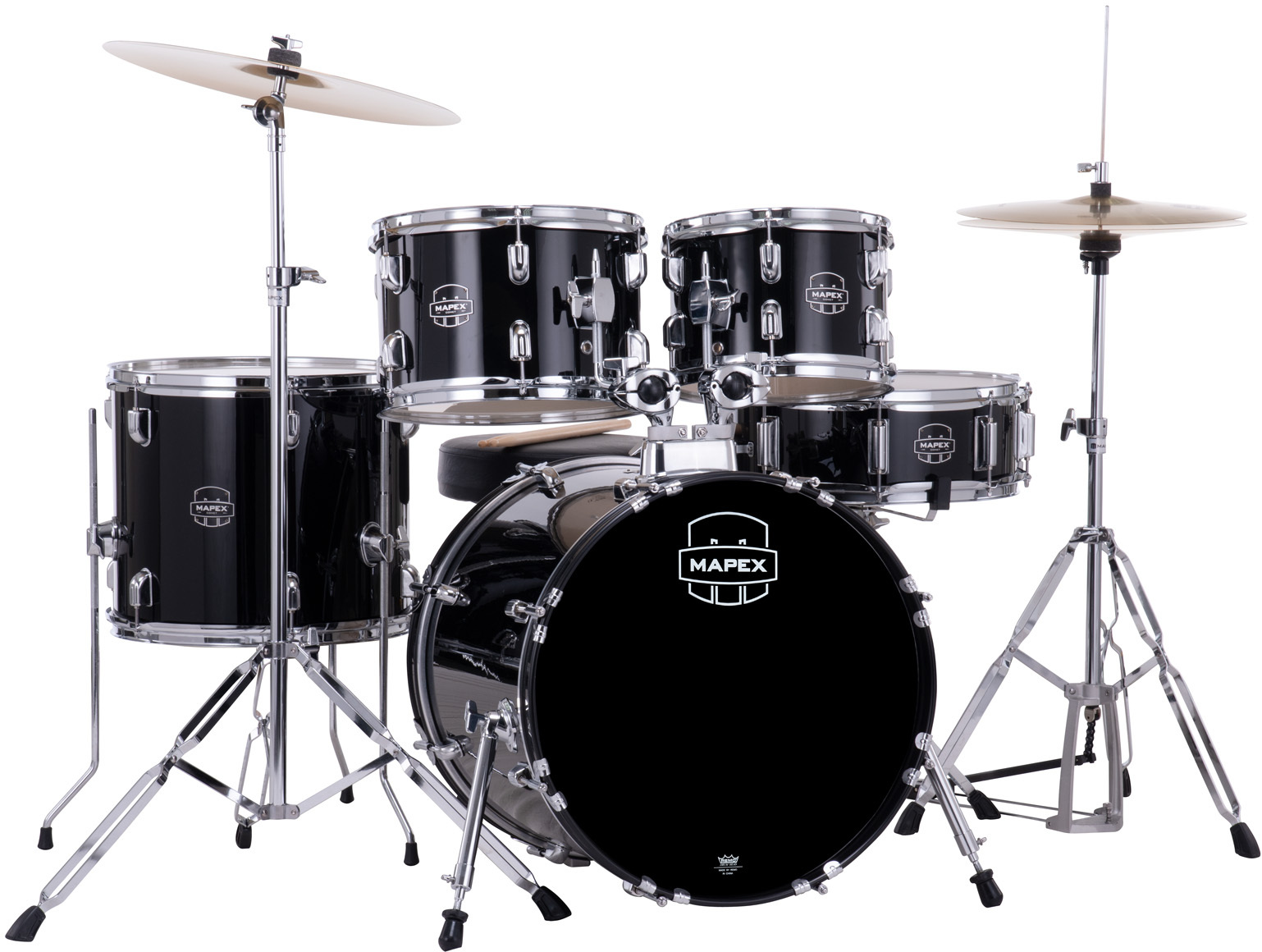 Mapex Comet 18 Jazz Junior Kit - Noir - Batterie Acoustique Junior - Main picture